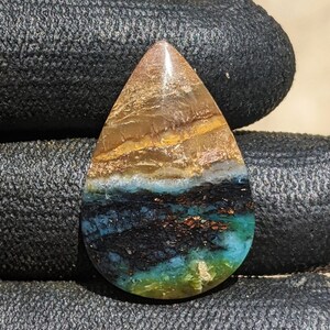Blue Opalized Petrified Wood Copper Inside