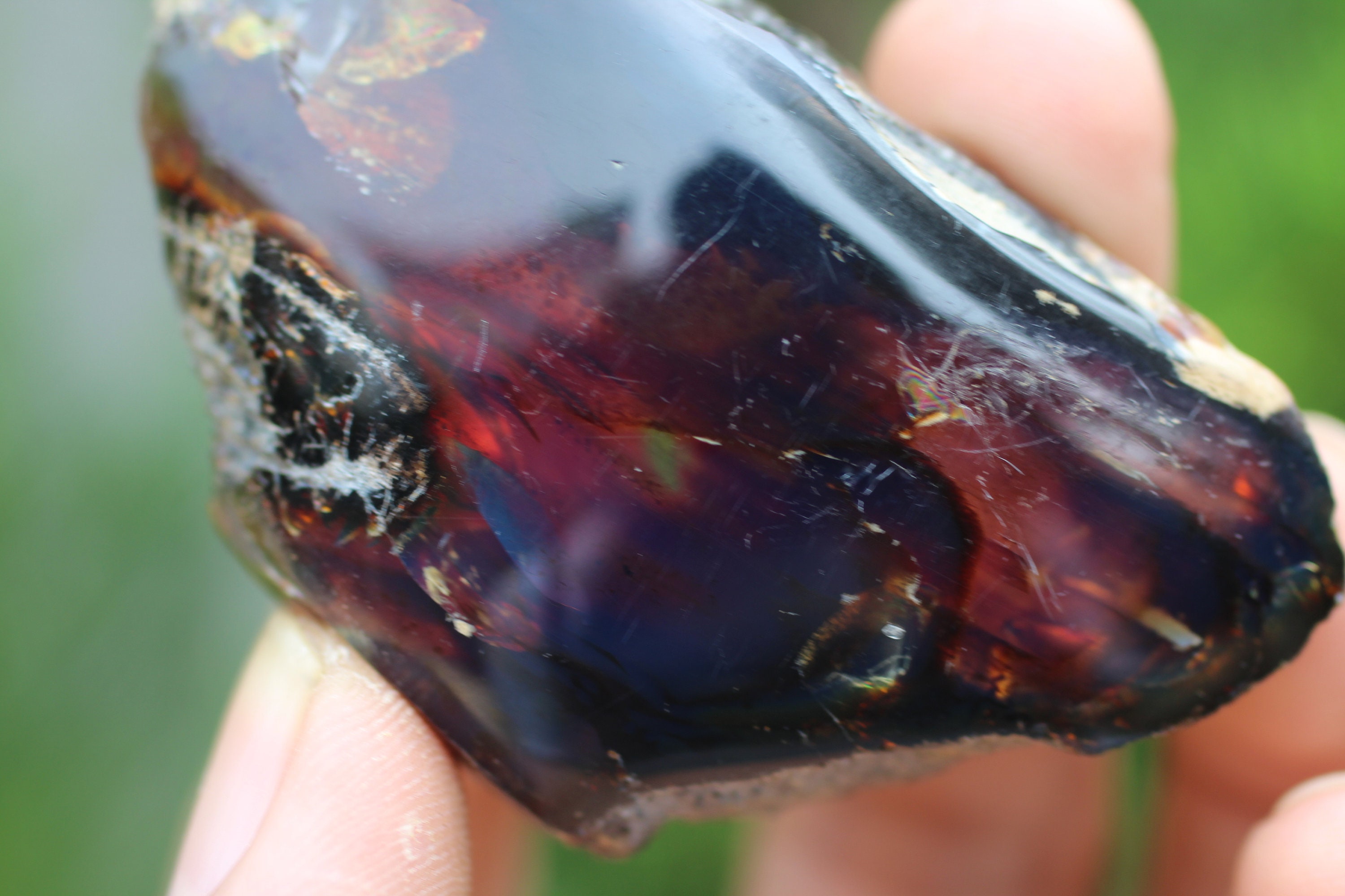 Natural Blue Amber Polished Amber Specimen 22 g
