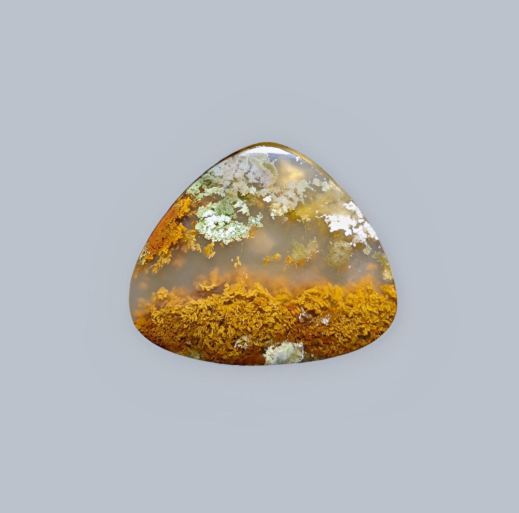 1点のみ✧︎テルテナ島 モスアゲートピアス モスアゲートピアス / №.A
