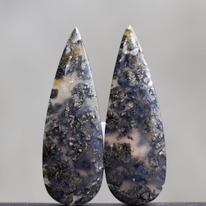 Marcasite Agate Pairs Earring Jewelry, Indonesia Agate Gemstone, Loose Gemstone For Making Jewelry, Hand Polished Stone, Jewelry Tols Gift