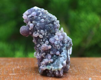 158 グラム グレープアゲートクリスタル - ブドウ状カルセドニー - 紫