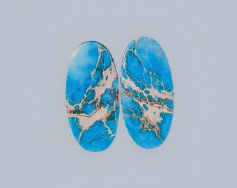 Sea Seadiment Jasper Pair Earring Earring Jewelry , Indonesia Jasper Gemstone, Loose Gemstone Cabochon Jewelry,Earring Jewelry Tools Gift