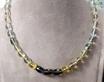 Mezcla semipreciosa de piedras preciosas Nugget Beads 18 "Collar hecho a mano Cuarzo natural Multicolor Facetado Piedras preciosas caídas sueltas Tumble