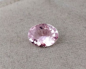 8x6 mm AAA Grade Excellent Cut Oval Pink Morganite Loose Gemstones - Flawless Clarity Lustrous Pink color Natural Morganite faceted Oval