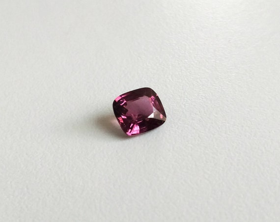 7.50 x 6.50 mm Cushion Natural Red Spinel Ring Gemstone, Excellent Cut Pink Red Unheated Burma Ruby Spinel, Clean Spinel Jewelry loose stone