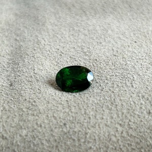 9 x 6.50 mm Natural Tsavorite Green Garnet Oval cut, Deep Green color Tsavorite Garnet Ring gemstone, Demantoid Garnet Faceted oval