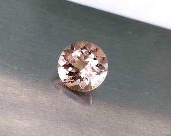 AAA+ Quality 5 mm  6 mm  7 mm Brilliant cut Round Matching Pair Natural Peach Morganite Loose Gemstones Morganite Jewelry Stones