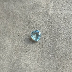 Heart shape Natural Blue  Aquamarine, 9x9.50 mm Heart Aquamarine Natural gemstone, Aquamarine Pendant, Faceted Heart cut loose Aquamarine
