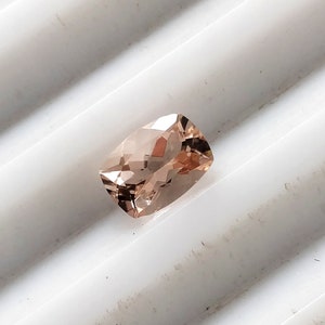 7 x 5 mm Long Cushion Cut Natural Peach Morganite loose Gemstones Morganite Excellent Cut Matching Stones set