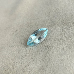 18x9 mm Marquise Natural Blue Aquamarine gemstone, Rare big size Marquise Aquamarine Ring Stone, Certified Aquamarine, Aquamarine Pendant