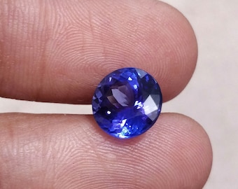 タンザナイト　AAA 10㎜ 10玉 AAAグレード 10 mm ラウンドカット ディープブルー タンザナイト 宝石