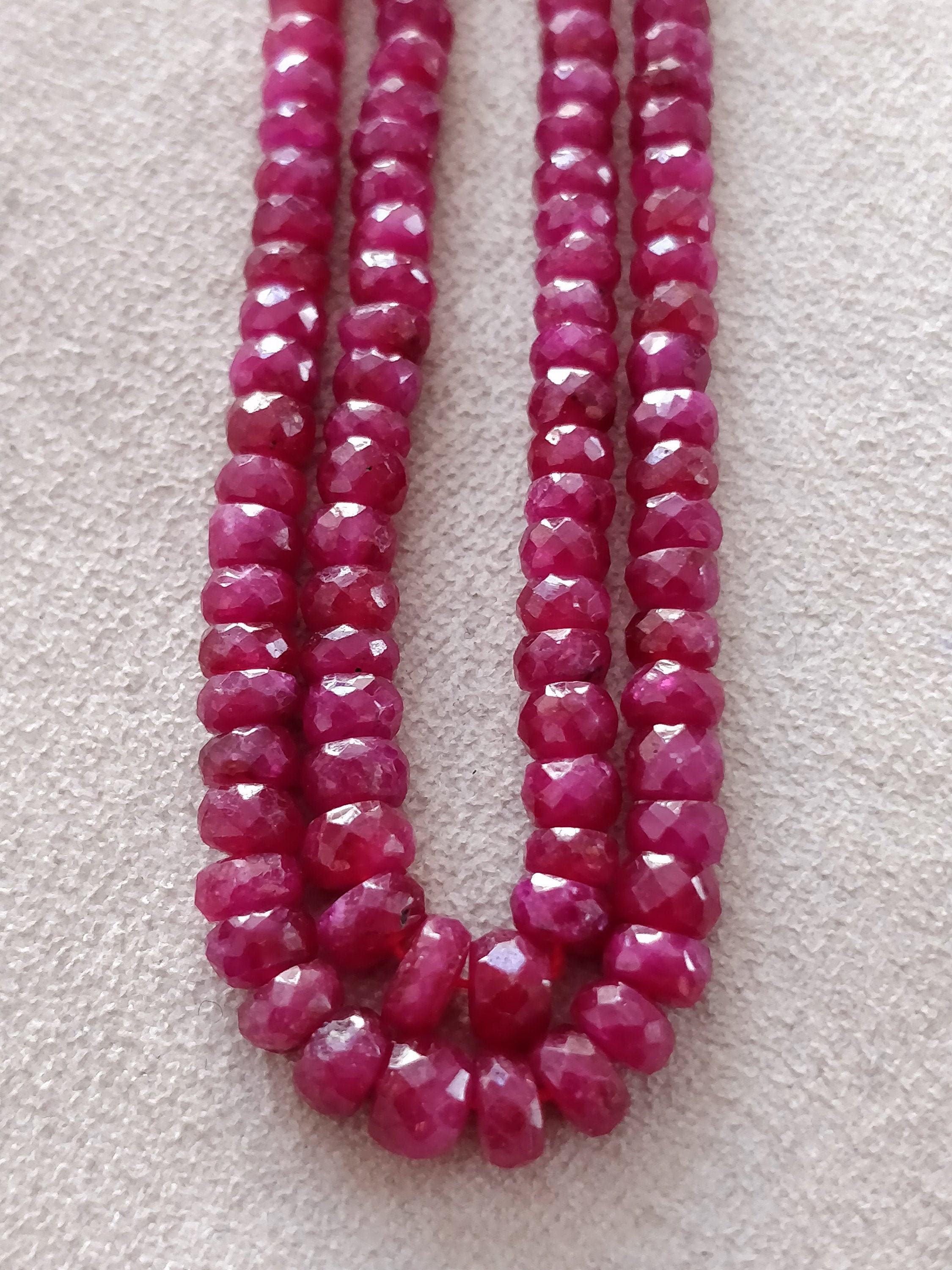 Faceted ruby beads best sale