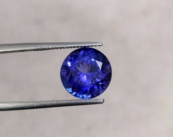 AAAグレード 10 mm ラウンドカット ディープブルー タンザナイト 宝石