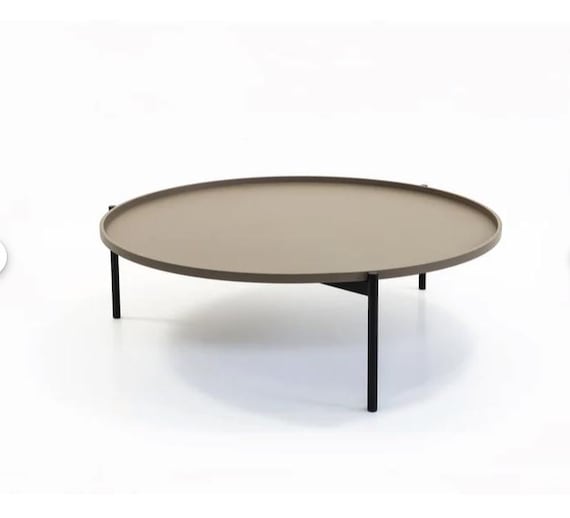 Coffee table D 75 H 35, RAL 3009 colour