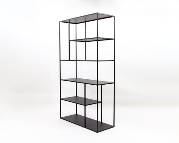Minimal style custom iron bookcase shelf