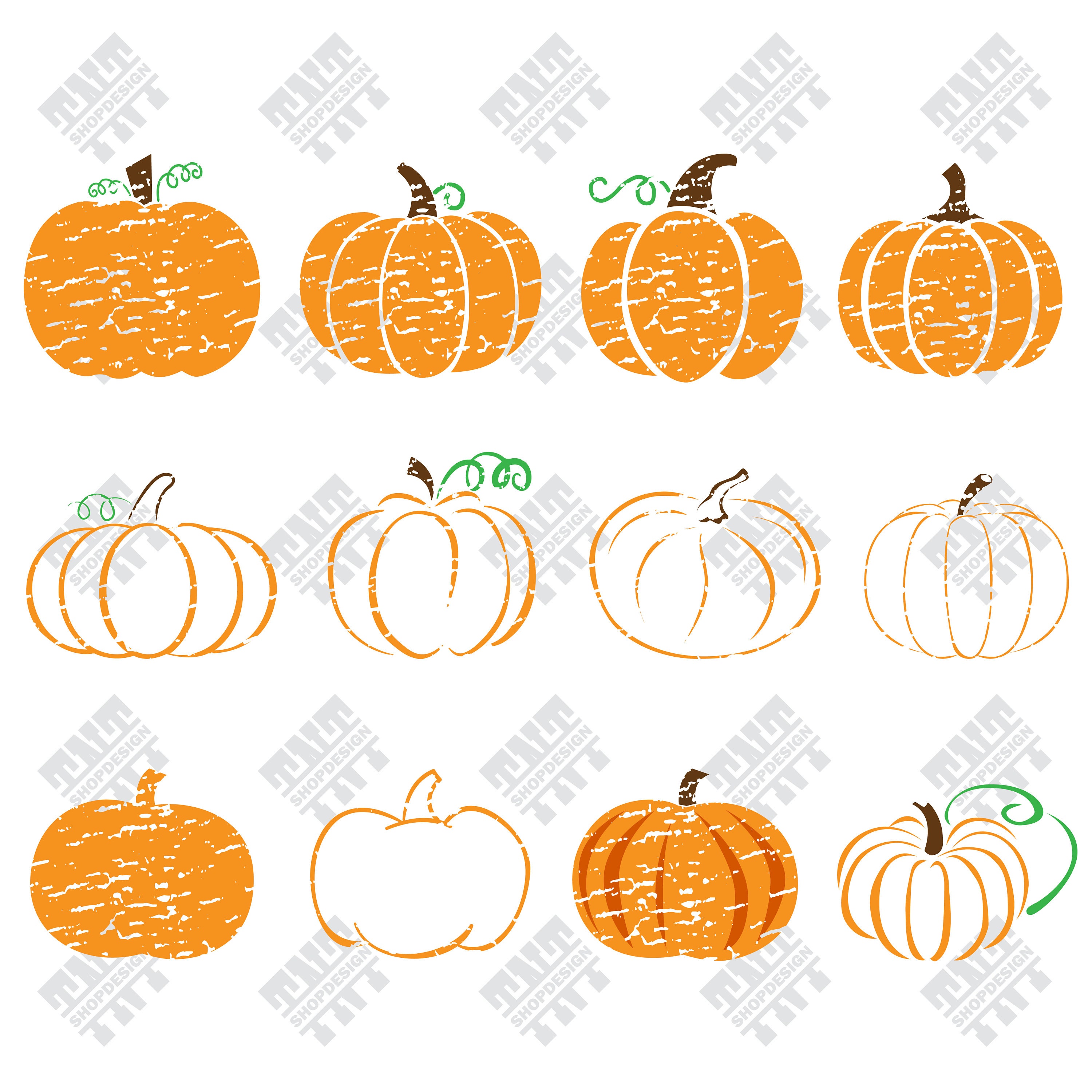 Download Distressed Pumpkin svg Distressed Pumpkin silhouette ...
