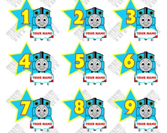 Thomas Train svg - Thomas Train number svg - Thomas Train number digital clipart for Print, Design or more , files download svg, png, dxf