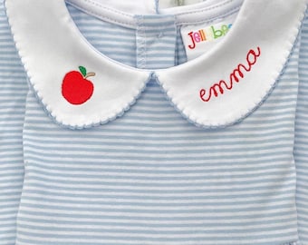 Back to school dress, back to school monogram dress, apple dress