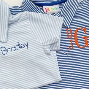 Striped Monogram Polo, Monogrammed Toddler Polo, Polo, Monogram toddler boy gift, Boy polo