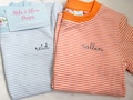 Boys striped monogram tshirt