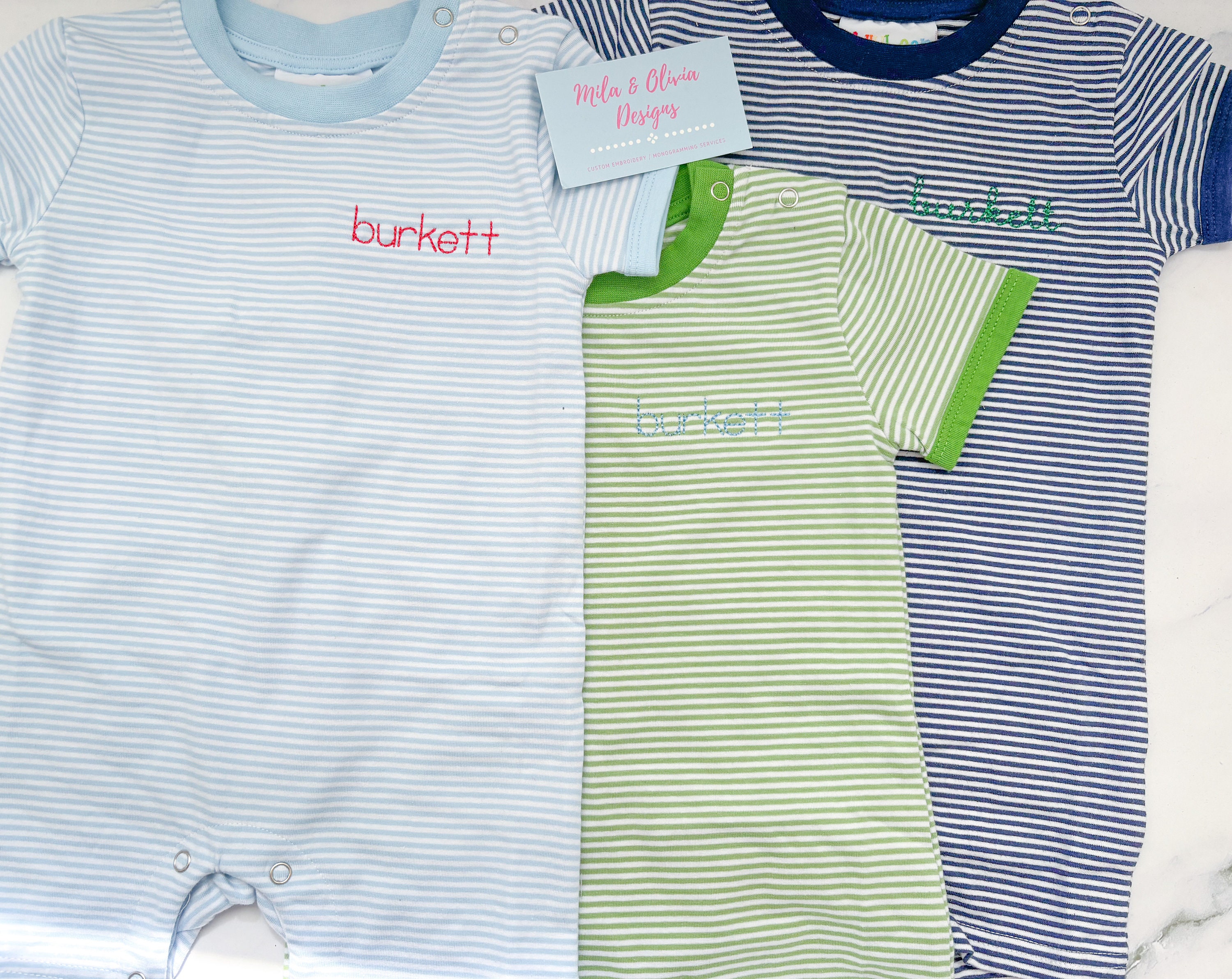 Striped Monogram Romper, Monogrammed Toddler Romper, Polo, Monogram ...