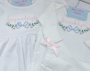 Big sister/little sister matching set, big sister dress, hospital outfits, coming home outfit