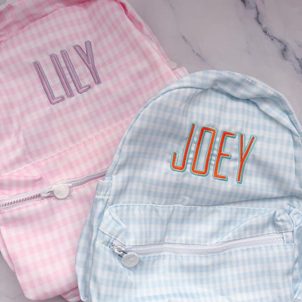 Monogrammed Nylon Backpack Toddler