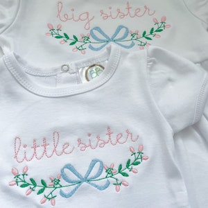 Little sister gown, pregnancy announcement shirts, little sister onesie, little sister