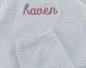 Paty sleeveless top with diaper cover, Monogrammed bloomer set, baby girl outfit