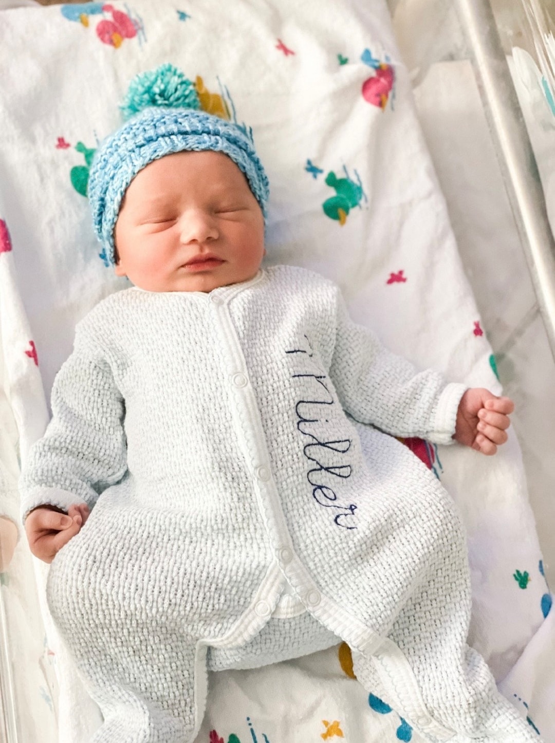 Monogram Baby Boy Outfit, Striped Pajamas, Coming Home Outfit - Etsy