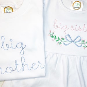 Big sister shirt, pregnancy announcement shirts, big sister dress, big sister