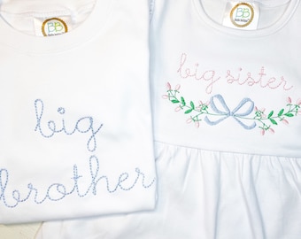 Big sister shirt, pregnancy announcement shirts, big sister dress, big sister