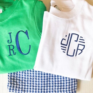 Boy Seesucker outfit, Monogram baby boy, monogram toddler boy, Seersucker outfit boy, toddler boy gift, baby boy gift, seersucker outfit