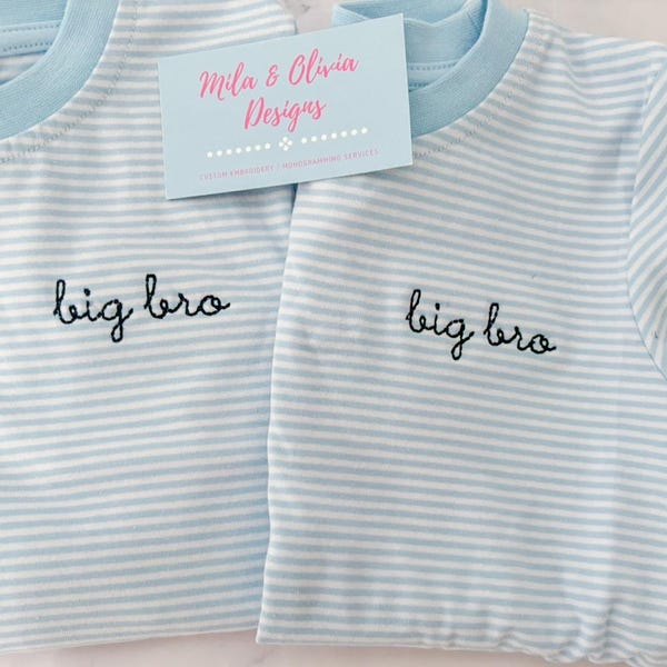 Big Brother Striped Shirt, Pregnancy Announcement