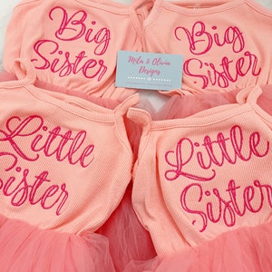 Big sister tutu dress, Little sister dress