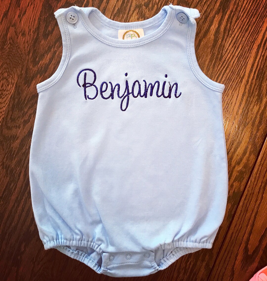 Baby Boy Monogram Outfit, Baby Boy Sun Bubble, Baby Boy Monogram Outfit