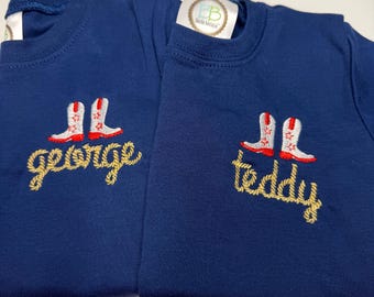 Rodeo Monogram shirt, Monogrammed Toddler shirt, Monogram toddler boy gift, Boy polo, Cowboy
