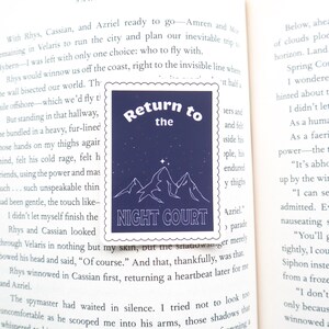 Return to the Night Court | Matte Sticker | bookish stickers, bookish merch, kindle stickers, gifts for readers, Rhys, acotar, sjm