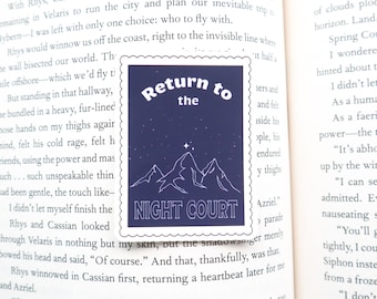 Return to the Night Court | Matte Sticker | bookish stickers, bookish merch, kindle stickers, gifts for readers, Rhys, acotar, sjm