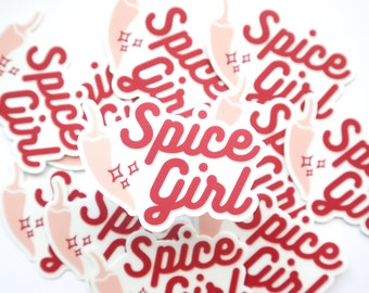 Spice Girl |  Matte Sticker | bookish stickers, bookish merch, kindle stickers, gifts for readers, smutty, smut, romance, dark romance