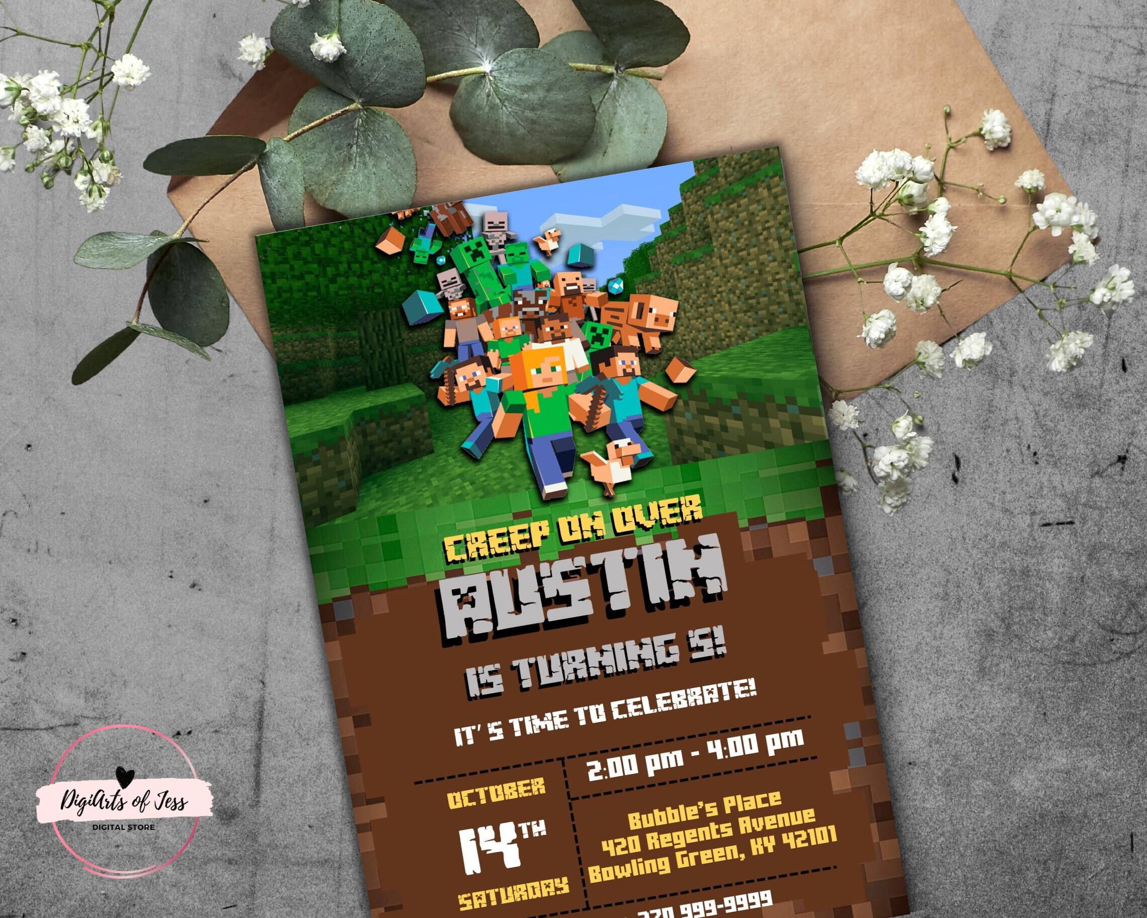 Canva Digital Invitation - 4x6