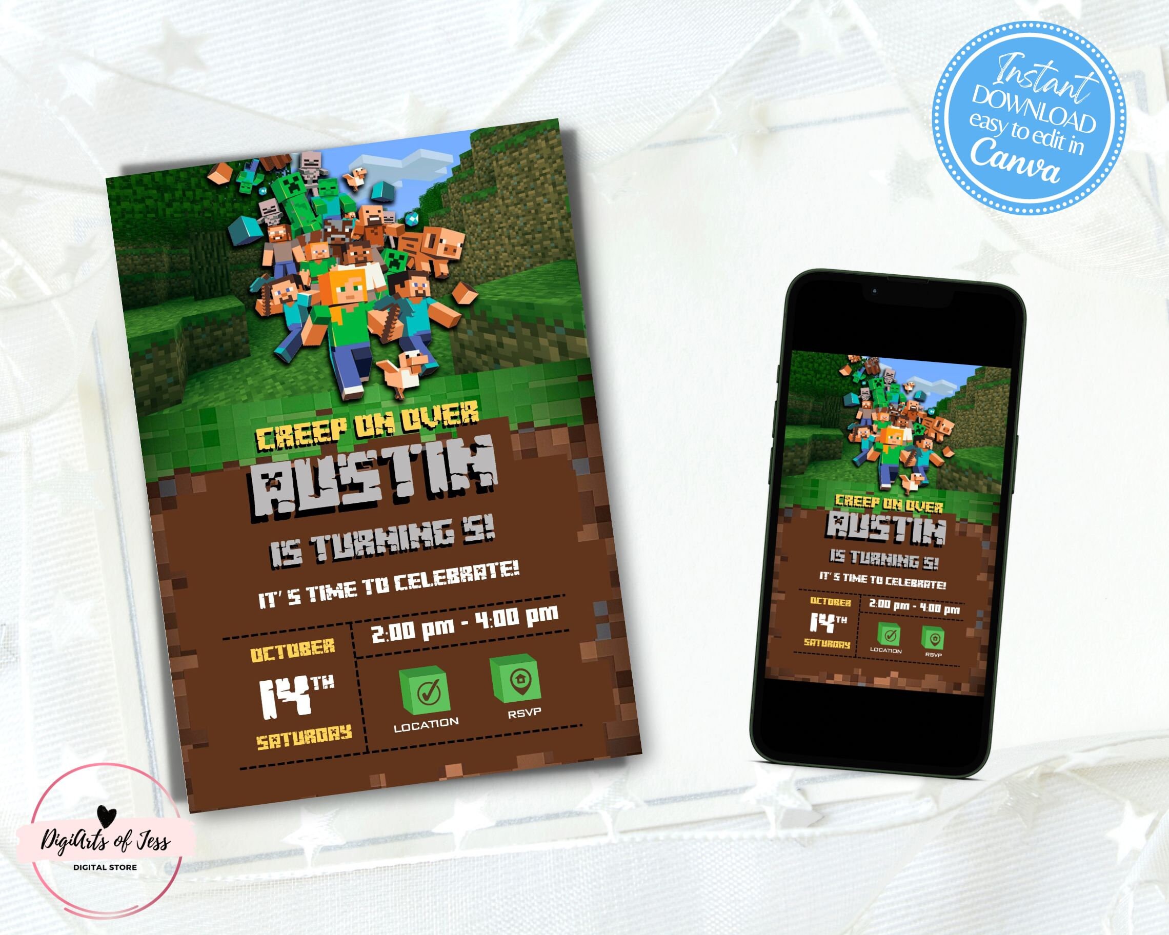 Digital Canva Template - Self Edit