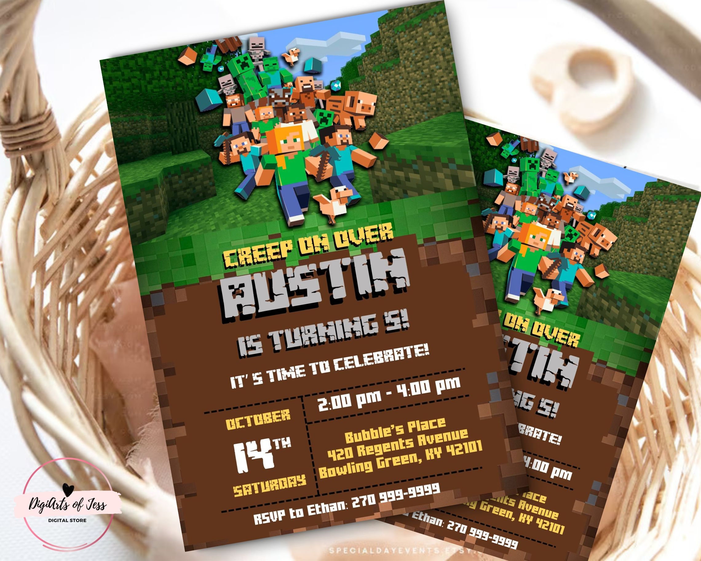 Canva Digital Invitation - 4x6