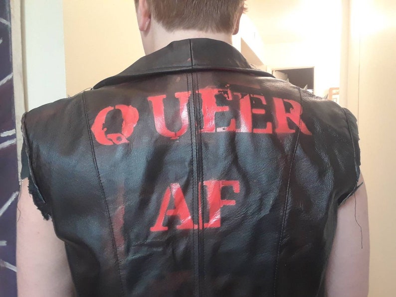 Lgtb Vegan Leather Jacket With Spikes