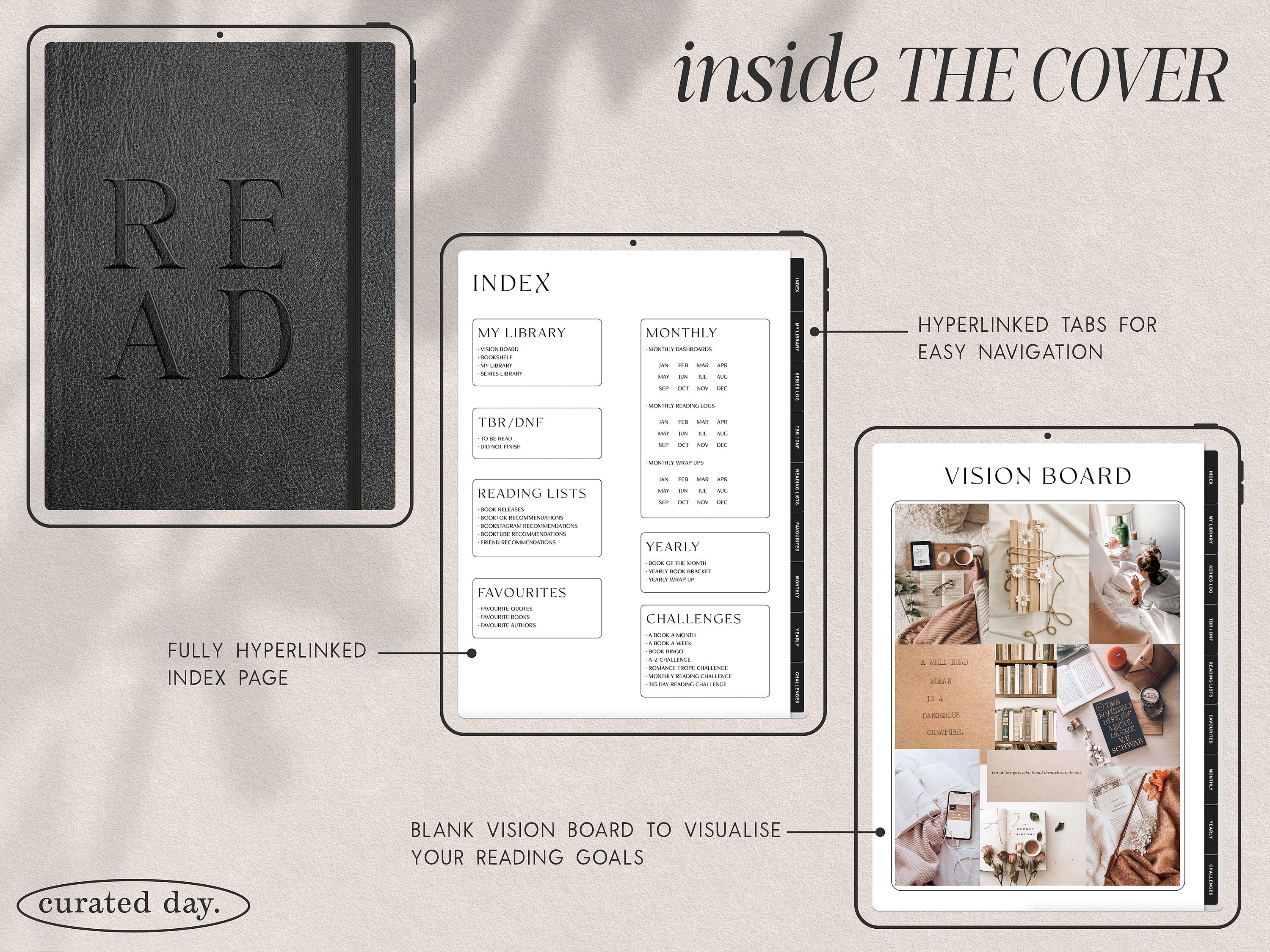 Digital Reading Journal for Goodnotes | Deluxe Digital Reading Planner ...