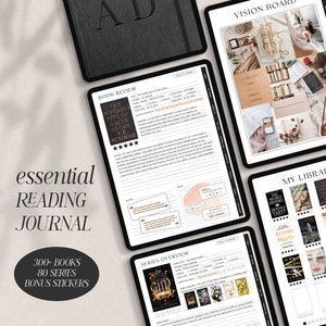 Diario di lettura digitale per Goodnotes / Planner di lettura digitale essenziale / Planner digitale di lettura / Book Tracker / Reading Tracker