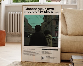 Benutzerdefinierte Film oder TV-Show Poster, Wählen Sie Ihren Lieblingsfilm, Benutzerdefinierte Film Poster, Film Wandkunst, Personalisierte Filmposter, Film Fan Geschenk
