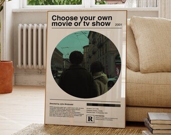 Custom Circle Movie Poster: Personalized Film Art (Digital Download)