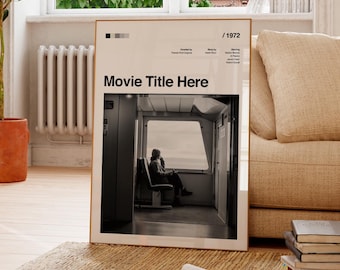 Custom Retro Movie Poster Print, Personalized Film Lover Art (Digital Download)