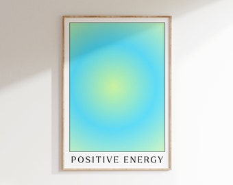 Aura Gradient Art Print: poster positieve energie (digitale download)